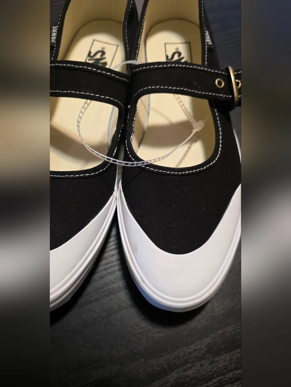 Vans Mary Jane Black Canvas Sneakers - Picture 4 of 7